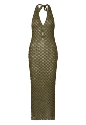 Malina, ESRA HALTERNECK MAXI DRESS - Kampsunkleit - dusty olive