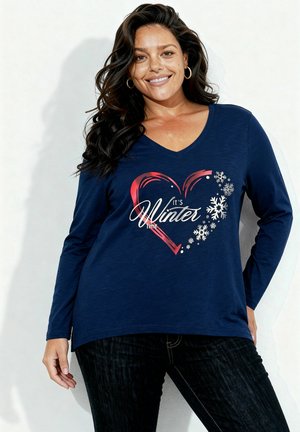 WEIHNACHTSHERZ - T-shirt à manches longues - dark blue