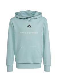 adidas Sportswear SLOGAN  - Mikina s kapucňou - tactile green