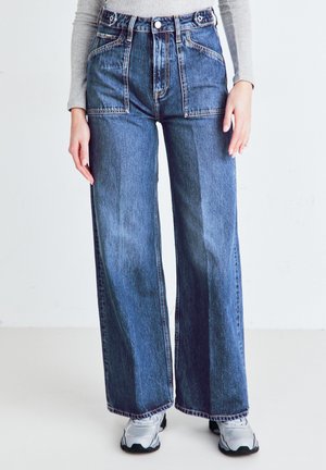 WIDE LEG UTILITY - Laza szabású farmerek - denim