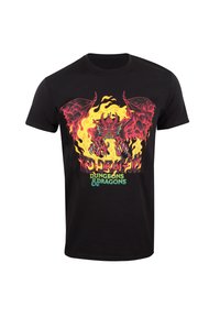Henry Tiger DUNGEONS AND DRAGONS DRAGON  - Triko s potiskem - black
