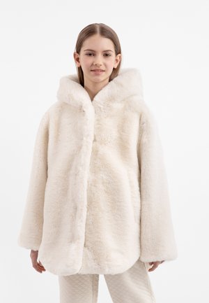 HOODED - Winter coat - beige