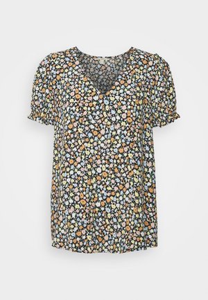 SHORT SLEEVE BLOUSE - Print T-shirt - black