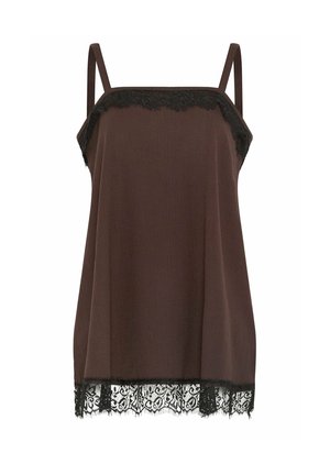 Yours Clothing, PLUS SIZE VESTS & CAMIS - Top - chocolate