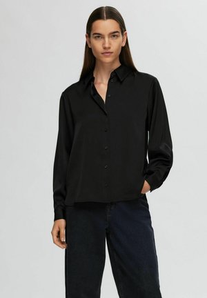 LANGARM - Skjortebluse - black