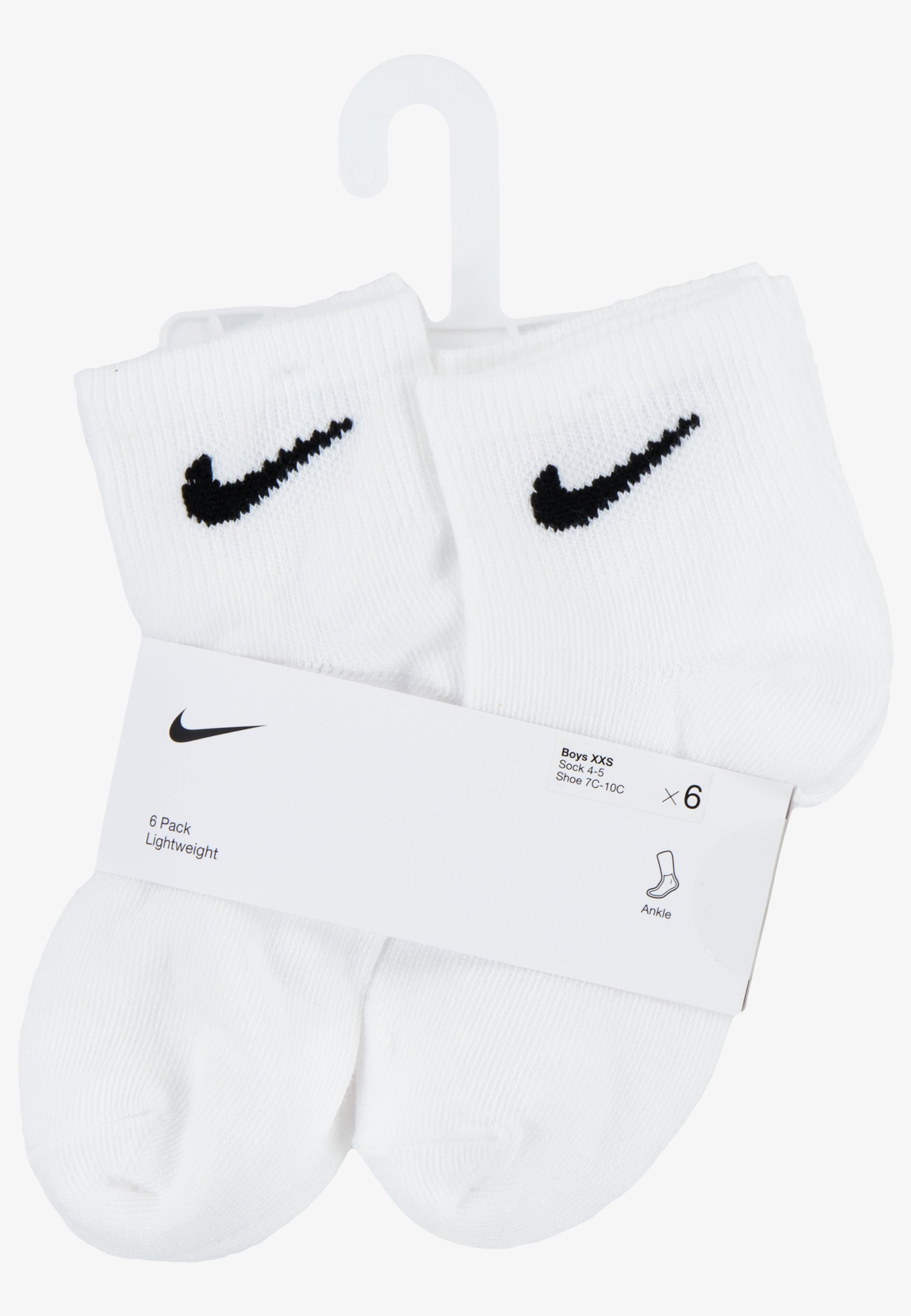 white quarter nike socks