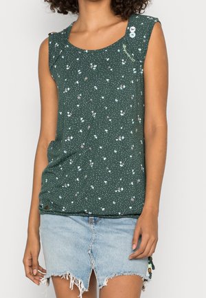 Triko s potiskem - dark green