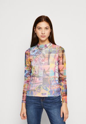 Noisy May NMCARRIE HIGHNECK - Μπλούζα με μακριά μανίκια - festival fuchsia