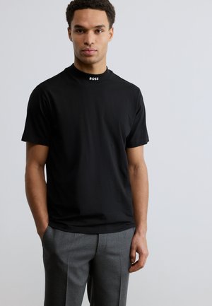 TEE COLLAR - Βασικό μπλουζάκι - black