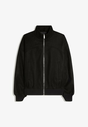 Bershka, HEAVY CLOTH - BOMBER JACKET - Let jakke / Sommerjakker - black