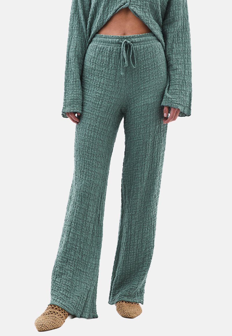 OXXO HIGH RISE WIDE - Kalhoty - green