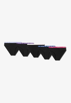 Lacoste SOLID 5 PACK - Slip - noir