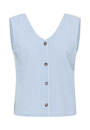 Kaffe KAELNA - Bluse - chalk windsurfer seersucker