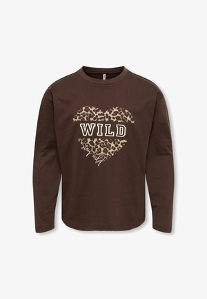 ONLY GIRLS, TOP KOGSCARLETT TOP - Longsleeve - coffee bean