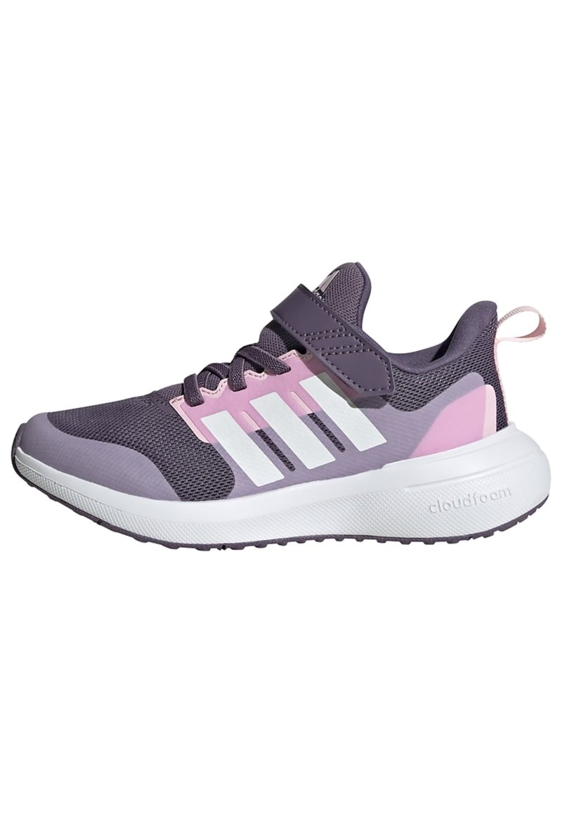 adidas Performance FORTARUN 2.0 CLOUDFOAM ELASTIC LACE STRAP - Scarpe da corsa su strada - shadow violet   cloud white   bliss lilac