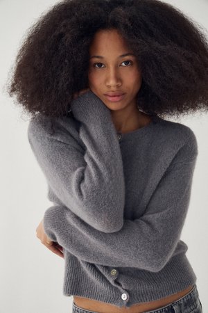 Noella Cardigan - dark grey mel