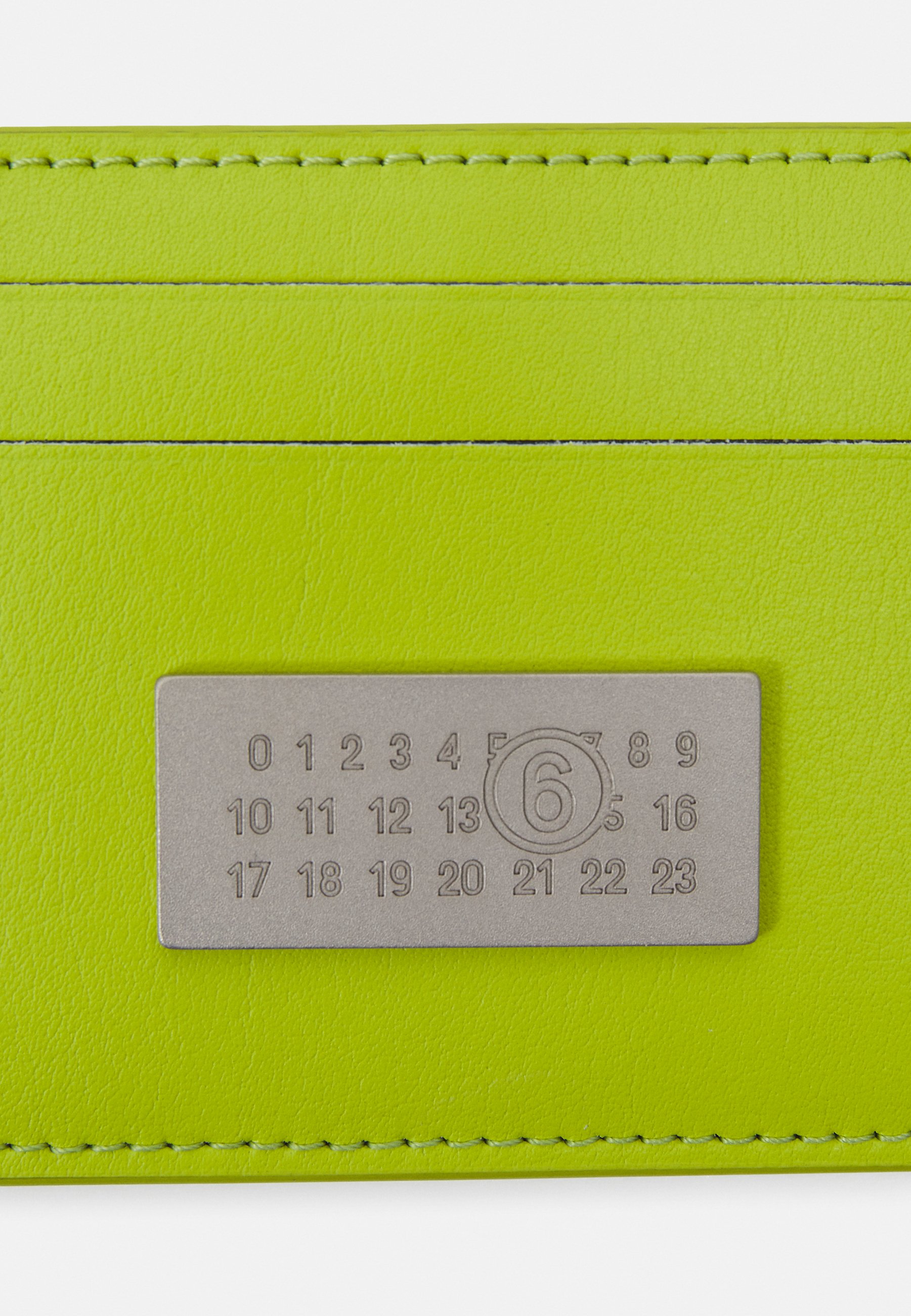 ★MM6 Maison Margiela★ Logo Home Around Wallet Green Glow X MM6 MAISON MARTIN MARGIELA NEOPRENE NECK WALLET NWT $450.00