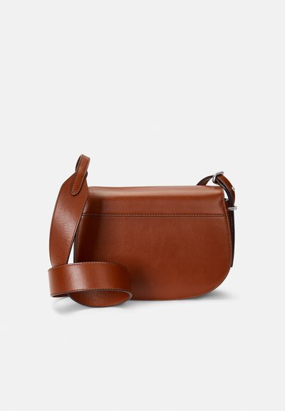 Polo Ralph Lauren POLO ID LEATHER SADDLE BAG - Mala a tiracolo - whiskey