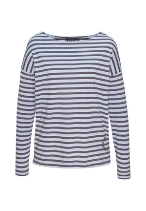 Elbsand, ELBSAND LANGARMSHIRT - Long sleeved top - marine-blau gestreift