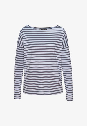 Elbsand, ELBSAND LANGARMSHIRT - Long sleeved top - marine-blau gestreift