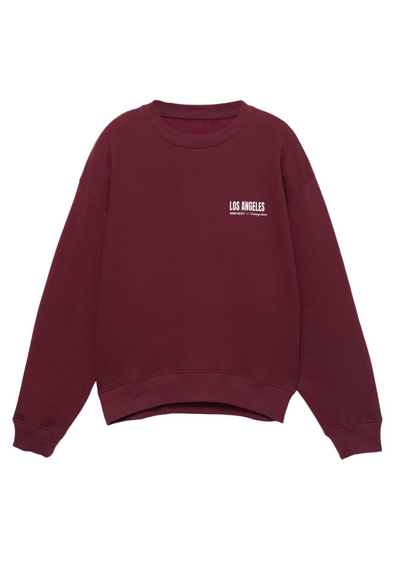 PULL&BEAR LONG SLEEVE - T-shirt à manches longues - dark red