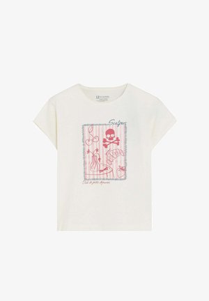Scalpers, SCALPERS SCAFE TEE GIRLS - T-shirt print - off white