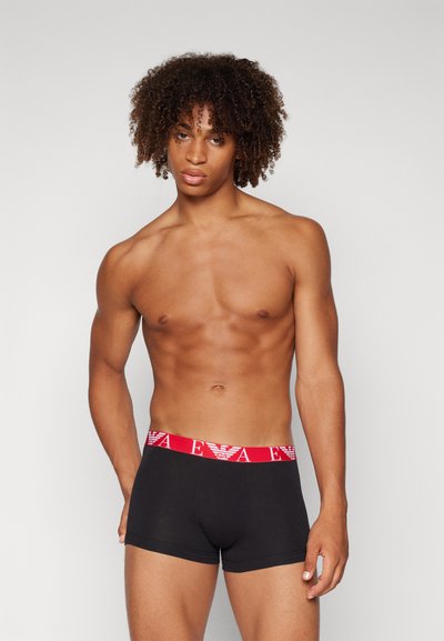 Emporio Armani TRUNK 3 PACK  - Uske bokserice - black