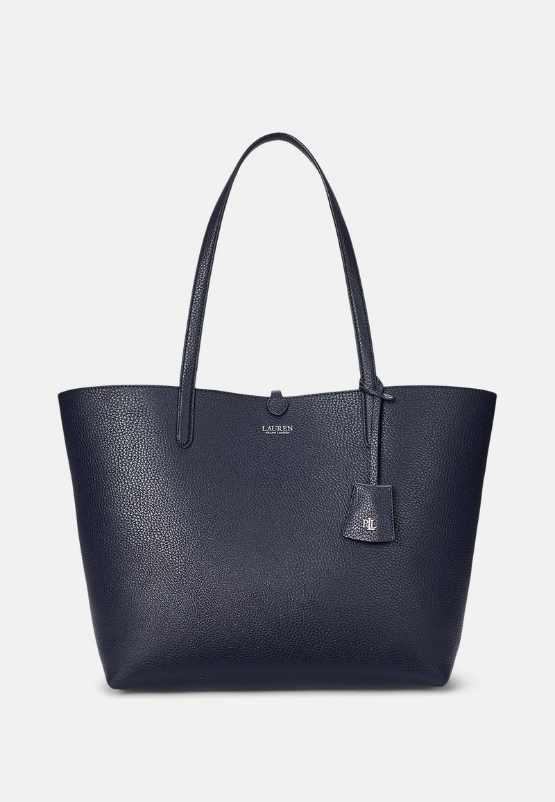 Lauren Ralph Lauren FAUX LEATHER LARGE REVERSIBLE TOTE BAG - Velika torba - refined navy/fiera paisley