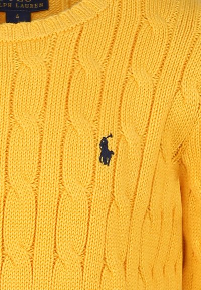 Polo Ralph Lauren CABLE-KNIT COTTON SWEATER 7-14Y - Svetrík - yellow