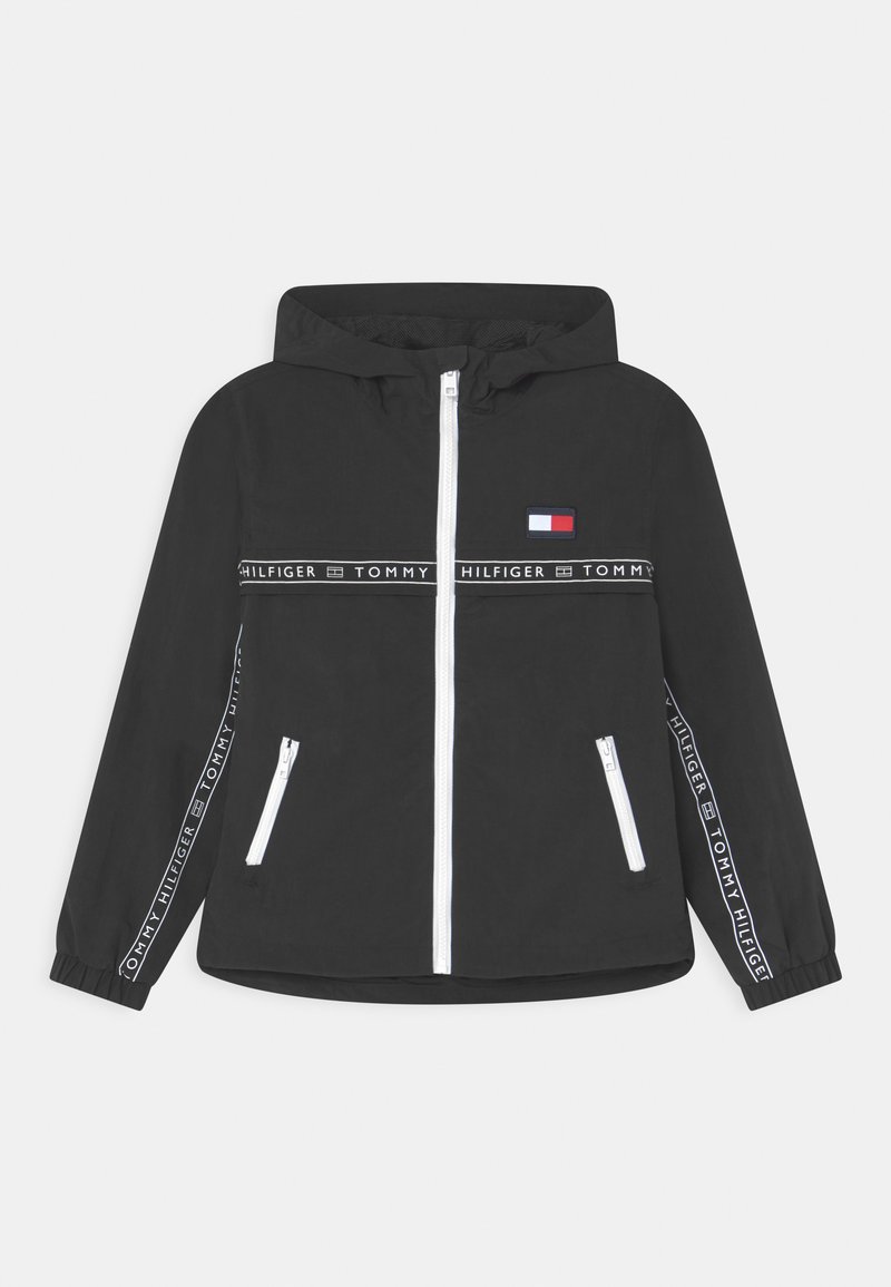 Tommy Hilfiger HERO TAPING WINDBREAKER UNISEX - Übergangsjacke - black ...