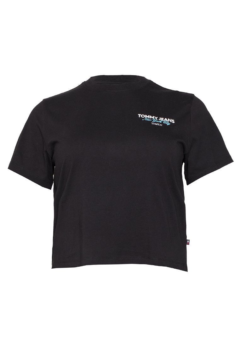 Tommy Jeans T-shirt print zwart Tommy Jeans T-shirt print zwart