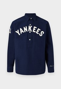 FIELDER LONG SLEEVE SPORT SHIRT YANKEES UNISEX - Nööpidega pluus - newport navy