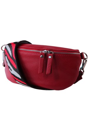 DrachenLeder Bum bag - rot mehrfarbig
