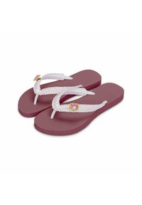 Uzurii MACRAME SWITCH - Sandales de bain - ruby