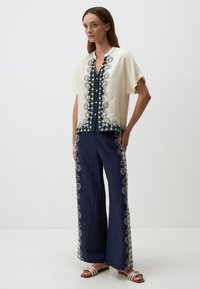 Jimmy Key ELASTICIZED PATTERNED - Pantalon classique - dark blue