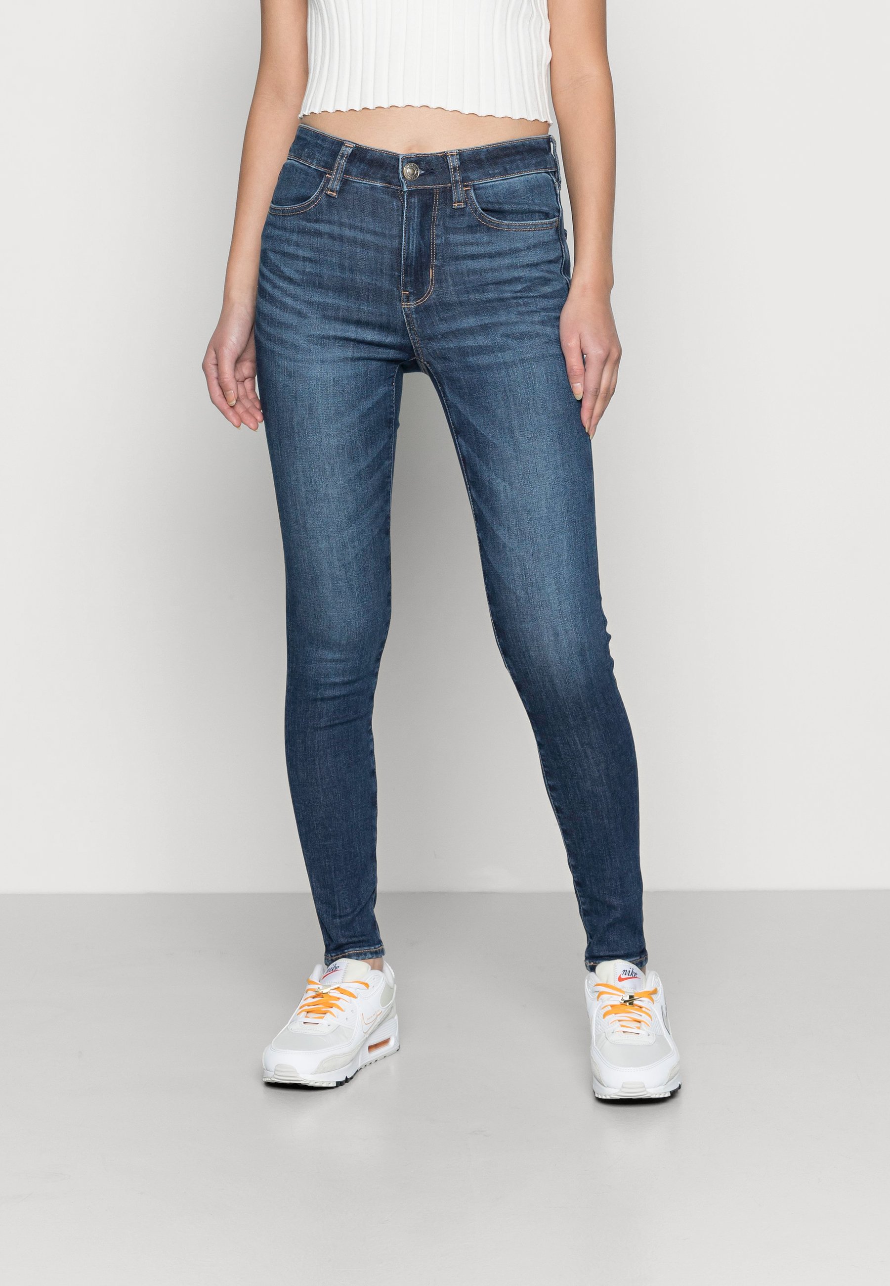 HI RISE - Jeggings - dark wash 