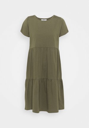 Žerzejové šaty - khaki