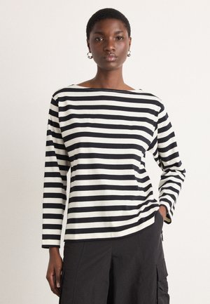 SILKE TEE - Longsleeve - black/vanilla ice