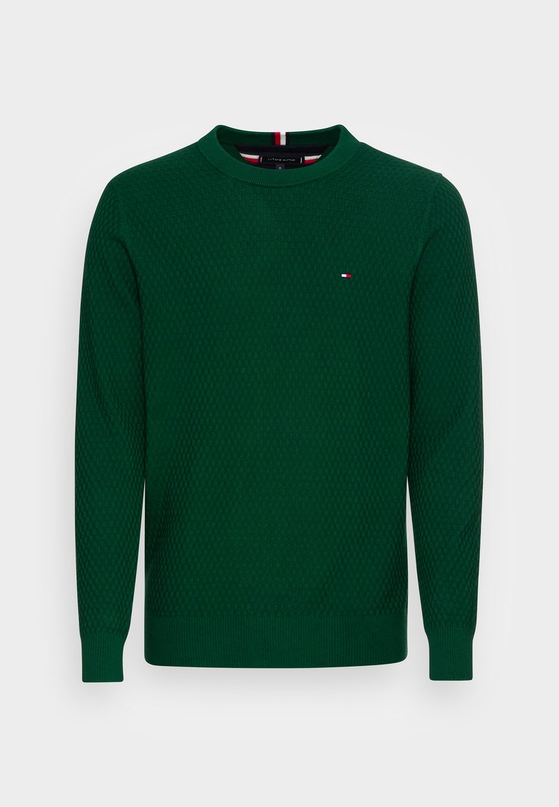Tommy Hilfiger CROSS STRUCTURE CREW NECK Pullover prep green/vert