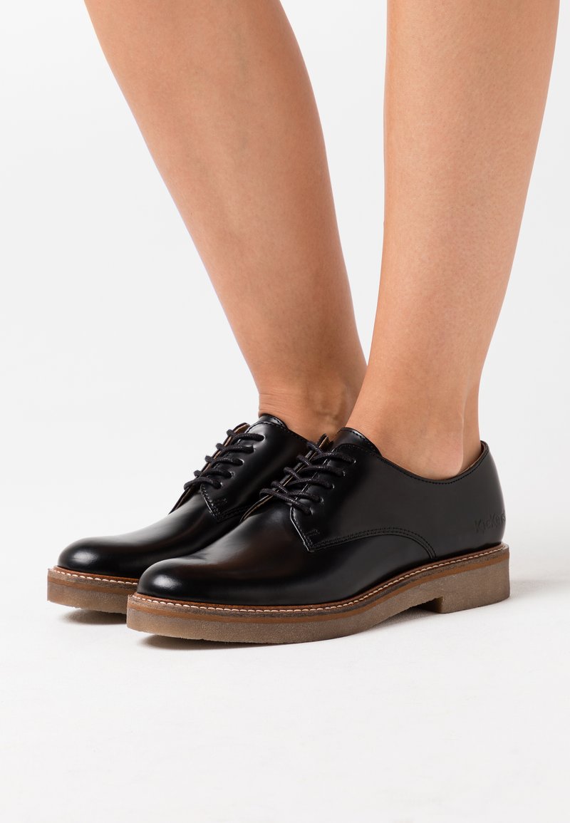 Kickers Oxfork Derbies Femme – Cuir Authentique, Confort Exceptionnel, Style Urbain Indémodable