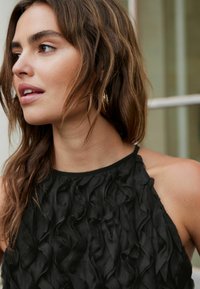 Next HALTER NECK RUFFLE TANK- REGULAR FIT - Top - black