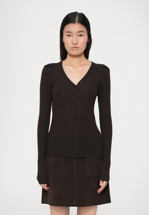 LEANDRA LONG SLEEVE - T-shirt à manches longues - dark chocolate