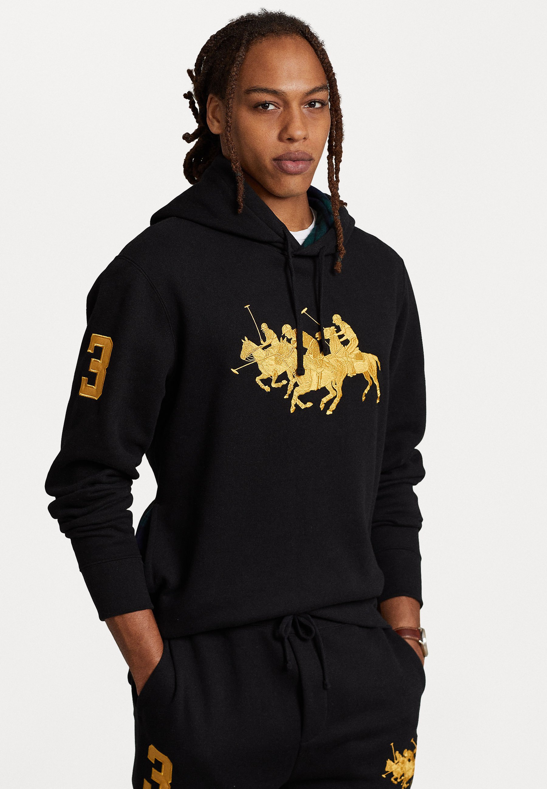 Polo Ralph Lauren LONG SLEEVE - Sudadera - black/negro - Zalando.es