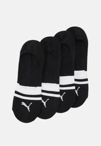 Puma - HERITAGE FOOTIE UNISEX 4 PACK - Strumpor - black Miniatyrbild 1