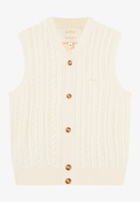 CABLE VEST UNISEX - Veste sans manches - antique white