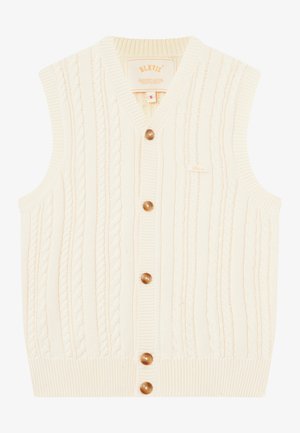 BLKVIS CABLE VEST UNISEX - Bodywarmer - antique white