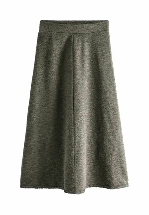 sukňa v tvare A - khaki green