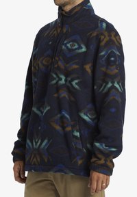 BOUNDARY MOCK NECK - Fleece jumper - navy