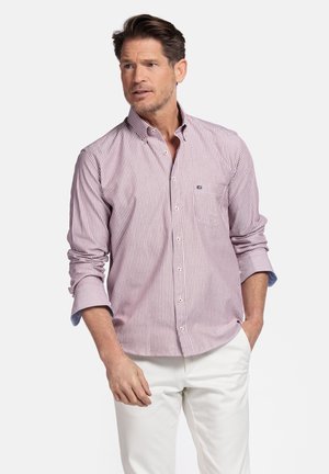 LANG REGULAR FIT STREEP - Chemise - red