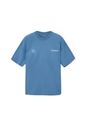 AllSaints, EMBLEM CREW - Triko s potiskem - bay blue
